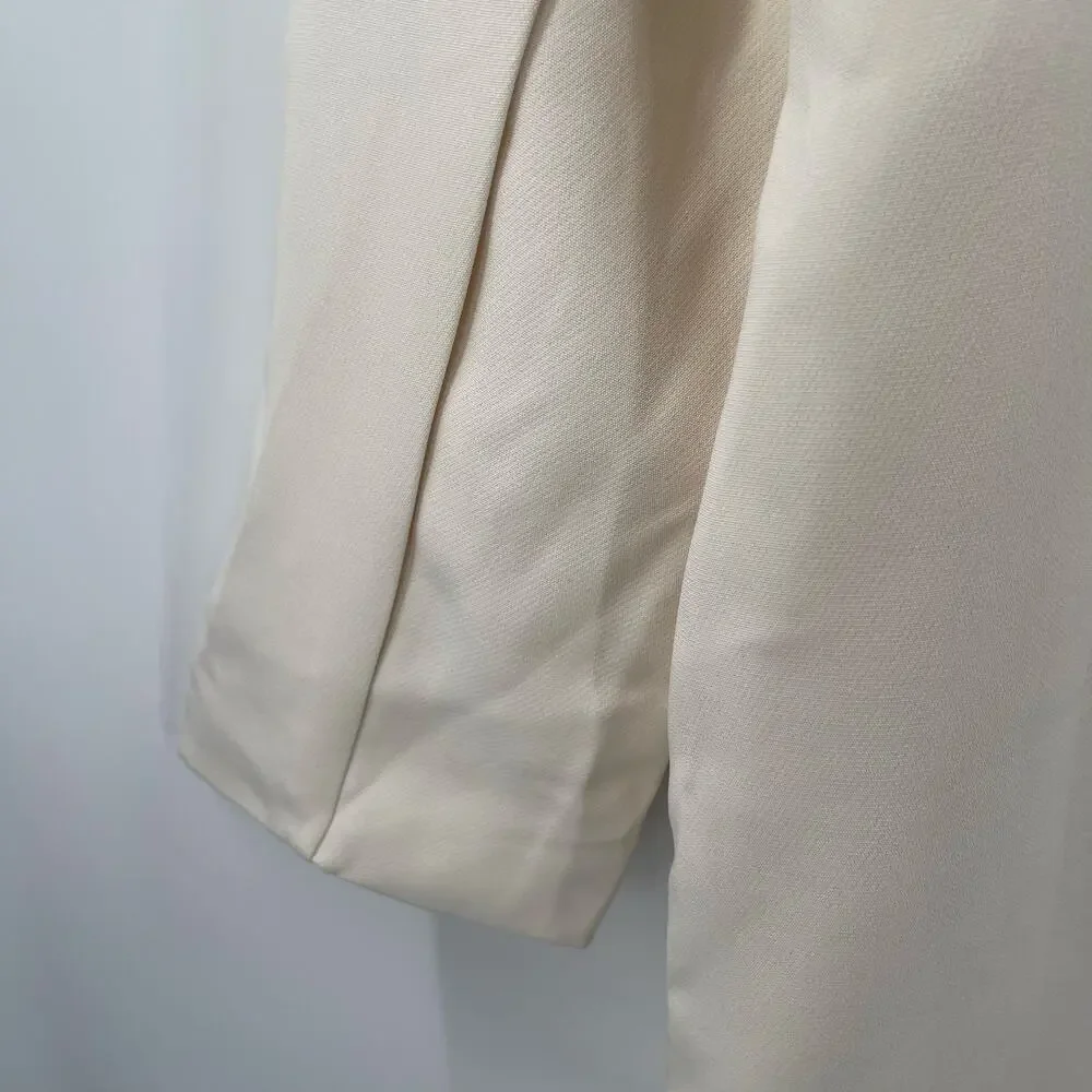 STEVE MADDEN Blazer Extra Large NWT Double Breasted Pristine Ivory Classic Work